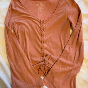 Crop, bell sleeved sweater